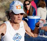 Runner Gets Water Break